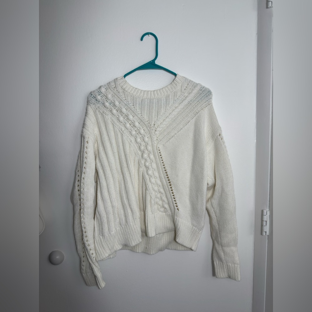 Lauren Ralph Lauren Ivory Cable Knit Sweater